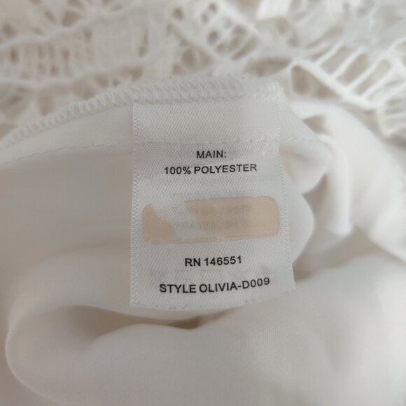 Olivia Culpo‎ x Le Tote Medallion Lace Dress M White - Picture 4 of 4